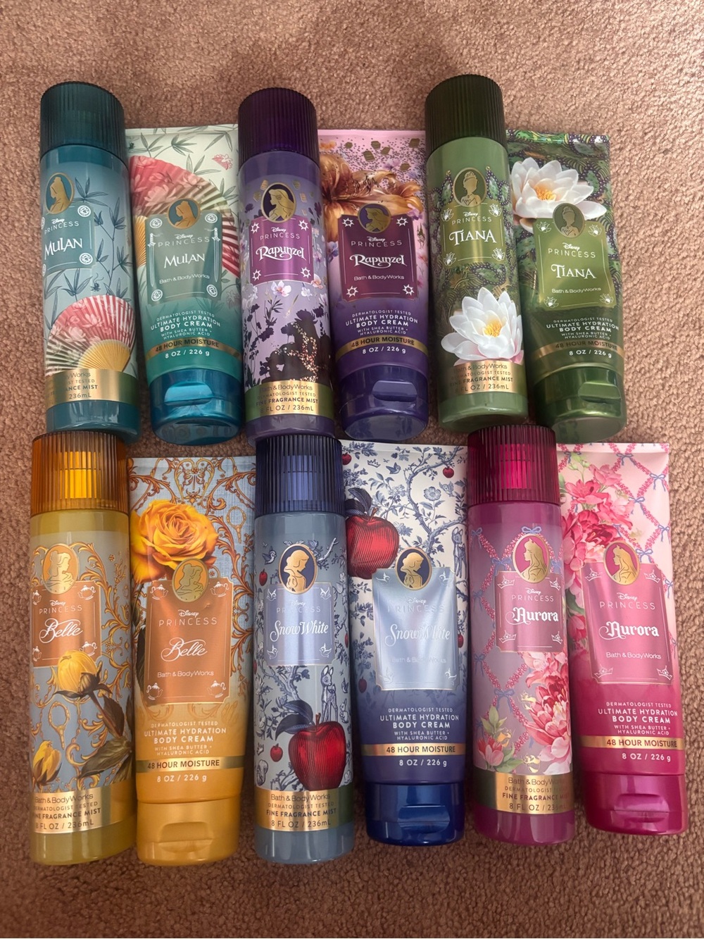 Bath & Body Works Princess Collection Body Creams and Mists - Assorted Colors